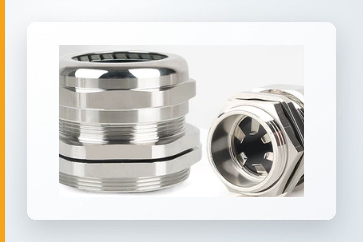 EMC brass shielded cable glands